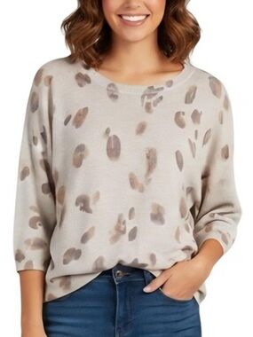 Aritzia Wilfred Cream Pattern Sweater Size XXS